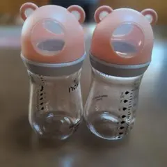 クマ耳デザイン 哺乳瓶 2本セット