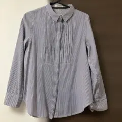 お値下げ　プーラフリーム　ストライプシャツのサムネイル