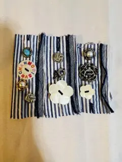 多様なデザインのボタンセット 10個