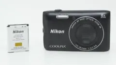 美品・返品保証】 ニコン Nikon COOLPIX S3700 ブラック - メルカリ
