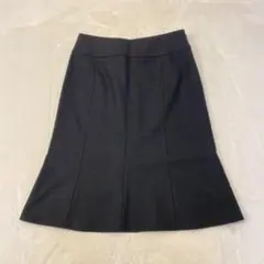 エフデ　フレアスカート　バックリボン　ブラック　シンプル　綺麗め　オフィス　9号