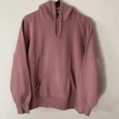 GU パーカー フーディー スウェット 裏起毛　ピンク