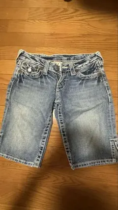 TRUE RELIGION JOEY BIG T ハーフデニム USA製 W26 - メルカリ