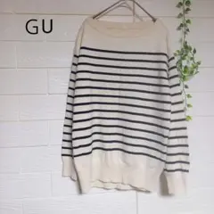 ＧU レディース ボーダーニット　S