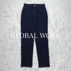GLOBAL WORK グローバルワーク L ストレッチ デニム　ネイビー　定番