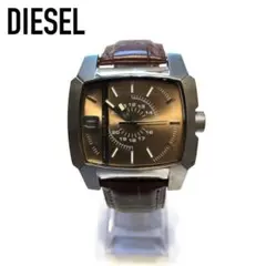 DIESEL ディーゼル ブラウン スクエア クォーツ メンズ