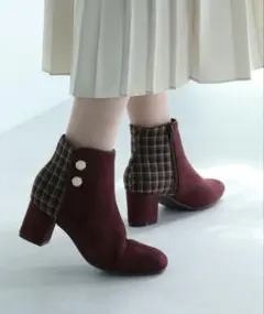 サイドダブルボタンショートブーツ(24.0～24.5cm)のサムネイル