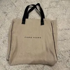 ZARA HOME 麻風　ビッグバッグ
