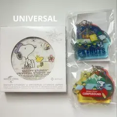 ユニバ スヌーピー 非売品 チャーム2点 ニッセイ コースター セット