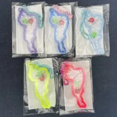 琵琶湖キーホルダー　りんご　5色セット