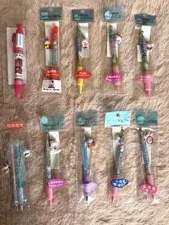 ハローキティ ご当地キティ　ボールペン&シャープペン11本まとめ売り