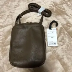 ブラウン レザー スマホショルダーバッグのサムネイル