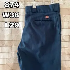 ディッキーズ 874 ワークパンツ メキシコ製 刺繍 ネイビー 38×29