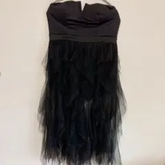 【未使用タグ付】LORAGAL チュールドレス ロンパース 黒 XL 大きい