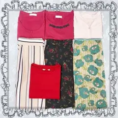 «オマケ付き» 女子アナ コーデ売り スカート シャツ トップス アンサンブル