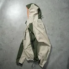 archive シェルジャケット ベンチレーション ベージュ グリーン テック系