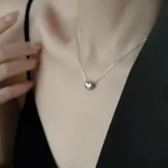 シルバー　ハートネックレス　未使用