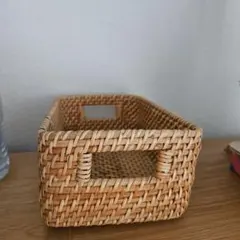 無印良品　ラタンボックス取っ手付