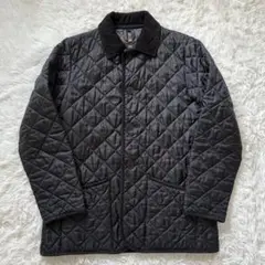 美品 LAVENHAM ラベンハム キルティングジャケット 38 黒 英国製