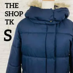 THESHOPTKタケオキク ネイビー フード付き ダウンジャケット【S】480のサムネイル