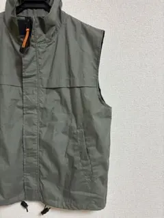 古着ナイロンベスト カーキ アウトドア キャンプ ストリート