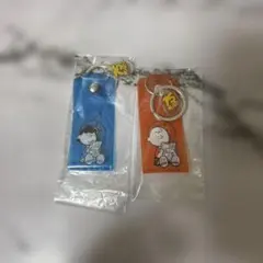 スヌーピー チャーム付きビニールキーホルダーセット
