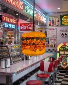 ハンバーガー　椅子　アメリカン　雑貨　インテリア　ガレージ　スツール ハンバーガー 椅子 アメリカン 雑貨 インテリア ガレージ スツール