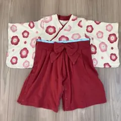 花柄着物風ロンパース