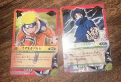 NARUTO データカードダス うちはサスケ 2枚セット - メルカリ