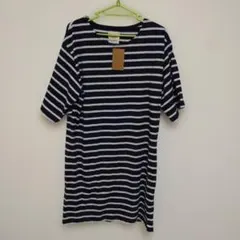 bolton ボーダー 半袖 ミニワンピース Lサイズ 新品