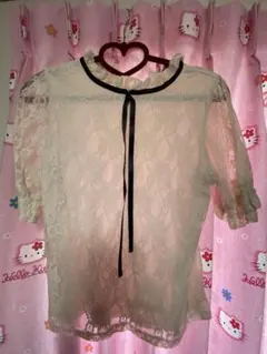 レース ブラウス 白 INGNI 平成 量産型