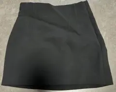 ZARA ブラック ステッチ入りミニスカート