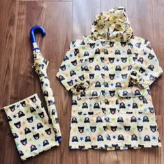 ミキハウス　ダブルB レインコート　90〜100 傘　60cm