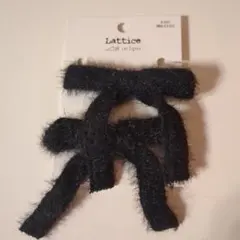 Lattice ブラック ヘアピン セット ¥300