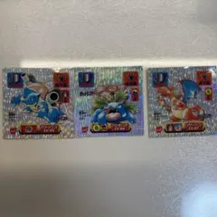 ポケモンシール烈伝　初代リザードン カメックス フシギバナ 3枚セット