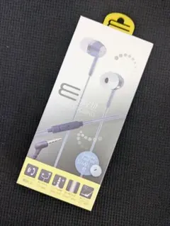 新品 オズマ マイク付ステレオイヤホン ESM-SP589NV 紺
