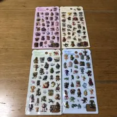 AIモンスター　立体シール　4枚