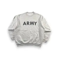 90s US ARMY USA製 スウェット トレーナー グレー L リバースのサムネイル