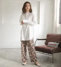 【新品】Donoban ホワイト ロングシャツ　MADE IN JAPANのサムネイル