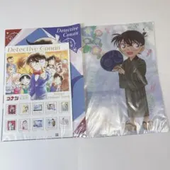 名探偵コナン 江戸川コナン クリアファイル 切手風シールセット