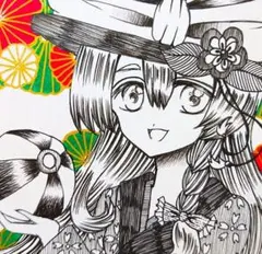 手描き イラスト アナログ 東方Project 古明地さとりミニ色紙 - メルカリ