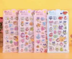 たまごっち　ぷくぷく　きゅんPOPシール　3Dシール　ボンドロ 風　4枚セット