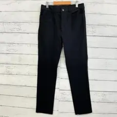 COMME CA MODELS チノパン S 黒 ストレッチ テーパード