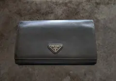 PRADA ブラック レザー 長財布