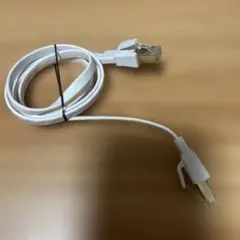 LANケーブル1M CAT8 高速40Gbps 2000MHz ホワイト