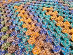 【ハンドメイド】膝掛け　ブランケット　マルチカバー