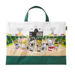 新品未開封　ファミリア阪神タイガース　デニムバッグ　familiar ラッピング 阪神タイガース×familiar 阪神甲子園球場で野球をする「ファミ