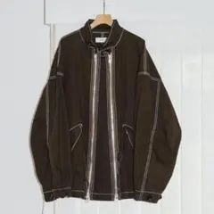 MARKAWARE(マーカウェア)ウールリップストップ ハーフジップジャケット