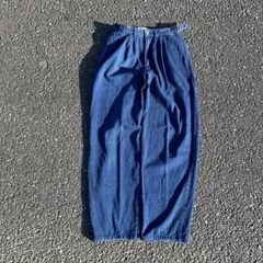 【希少品】 Edwin denim wide tuck Slack