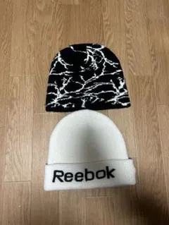 y2kビーニー Reebok ニット帽セットのサムネイル